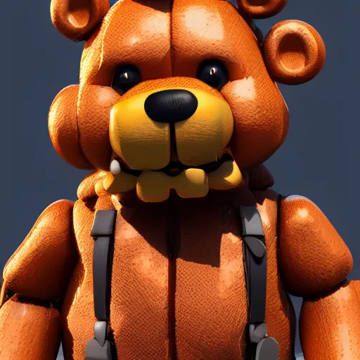 Image similar to freddy fazbear, detailed, 4k, artstation