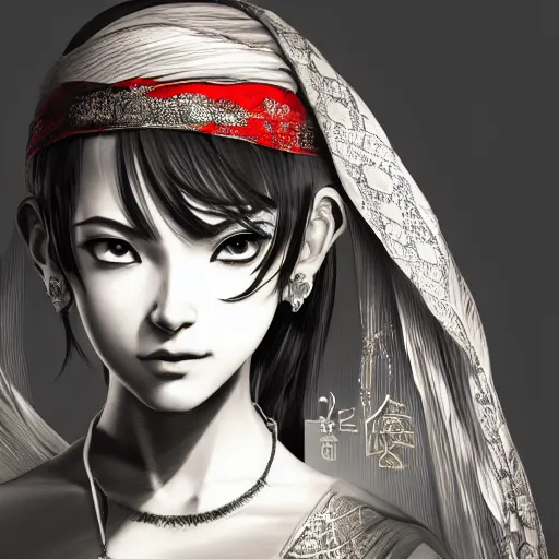 Image similar to girl in saree lighting firecracker, elegant, young sensual anime girl, ultrafine hyperrealistic detailed face illustration by kim jung gi, irakli nadar, intricate linework, sharp focus, bright colors, matte, octopath traveler, final fantasy, unreal engine highly rendered, global illumination, radiant light, intricate environment