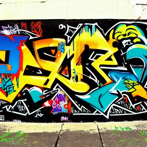 Prompt: hip hop, y2k, late 90s, early 2000s, boom bap, gangster, graffitti, sylized landscape by greg rutowski