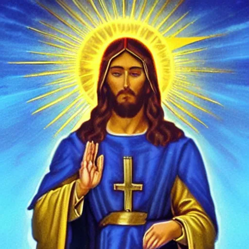 Image similar to ashtar command jesus the sun of god