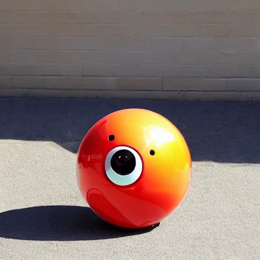 Image similar to funny spherical robot,