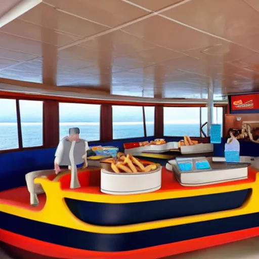 Image similar to mcdonalds cruise ship