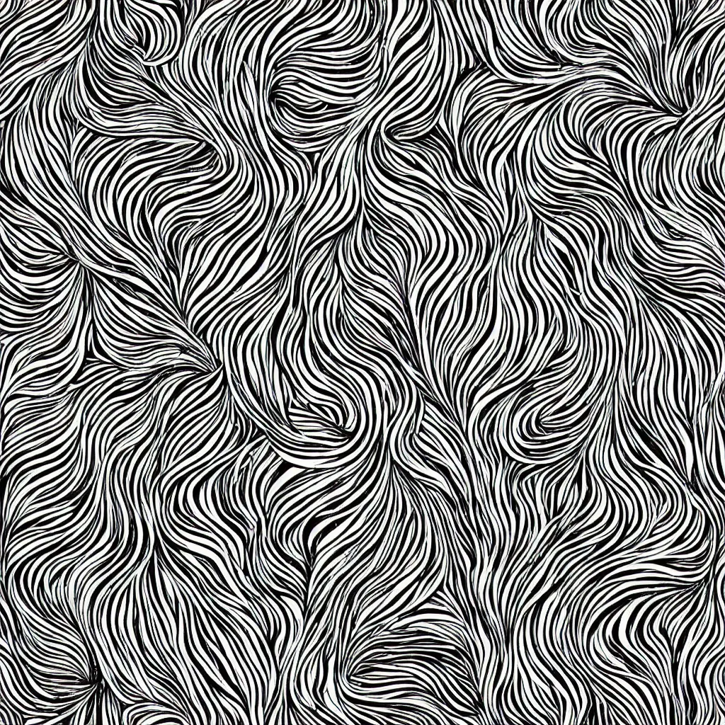 Image similar to seamless pattern of psychedelic roots. black and white, drawing, white background, seamless, ornament.