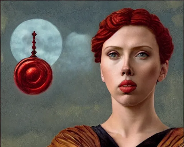 Prompt: scarlet johansson as athena, pre - raphaelite style,