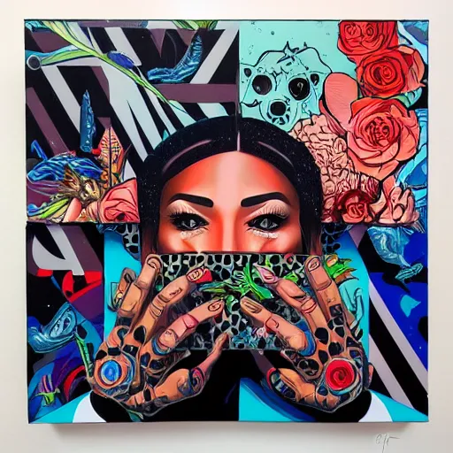 Image similar to Tristan Eaton, Lofi cube