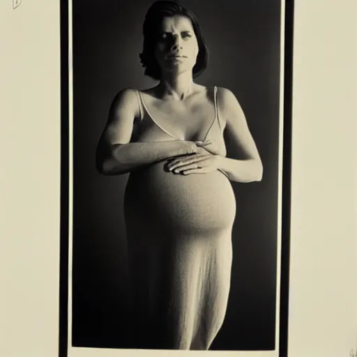 Prompt: full body portrait of a pregnant woman, by Richard Avedon