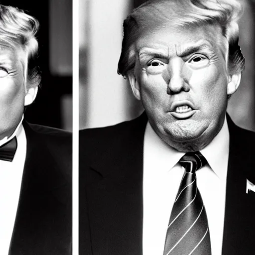 Prompt: Donald Trump as Elfred E Newman