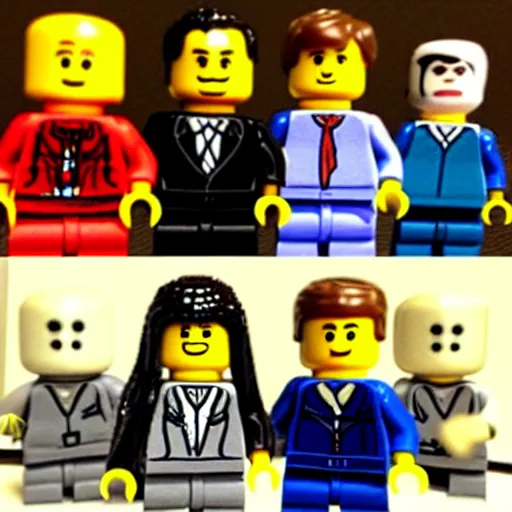 Image similar to the cast of the office as lego figurines