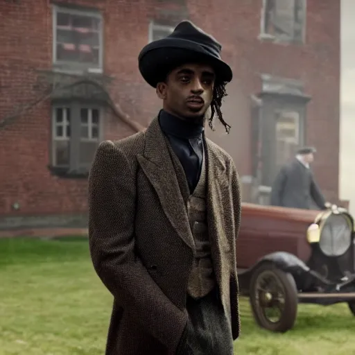 Prompt: playboi carti in peaky blinders 4 k the detailed super realistic