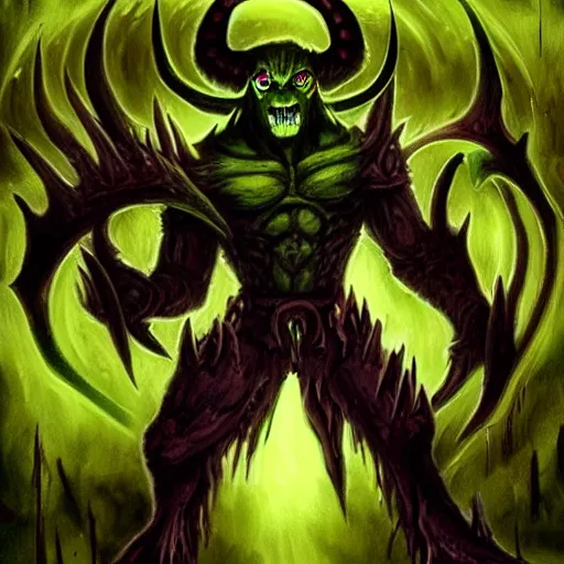 Image similar to illidan stormrage by tim burton