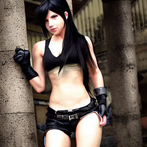 Image similar to tifa lockhart by mingchen shen