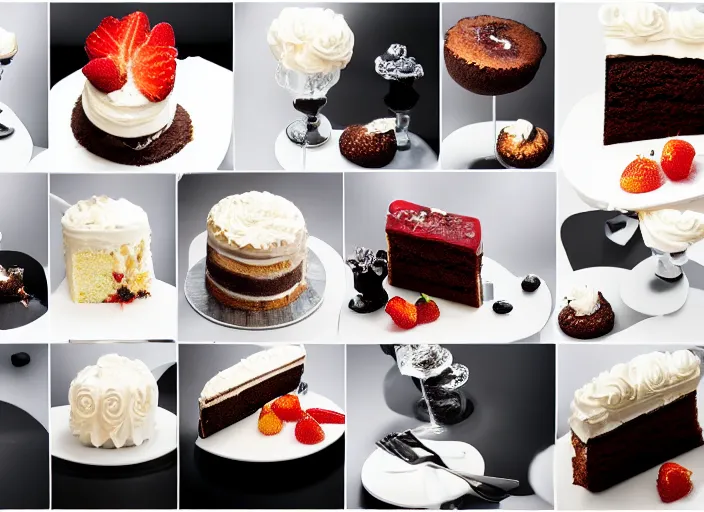 Image similar to most delicious cake of all time, professional food photography, studio lighting, plating