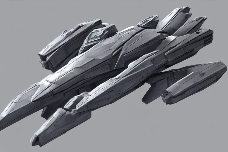 Prompt: concept art of a massive futuristic military starship, in gunmetal grey, extremely symmetrical, blueprint schematics, top down view, side view, mecha inspired, macross, star wars, battlestar galactica, robotic, highly detailed, artstation, pinterest, super realistic, hard surface model, autodesk maya, octane render