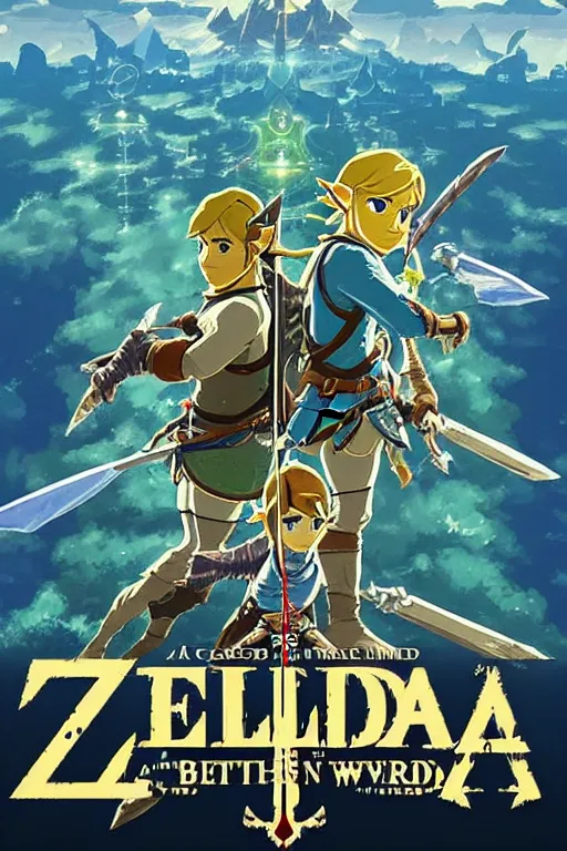 Image similar to an in game game over screen from the legend of zelda breath of the wild, breath of the wild art style.