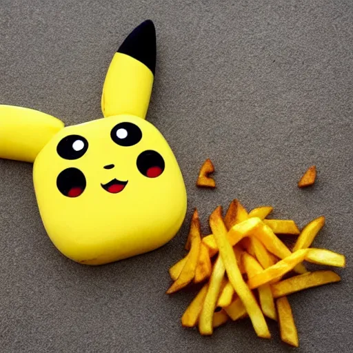 Image similar to Pikachu shaped fries