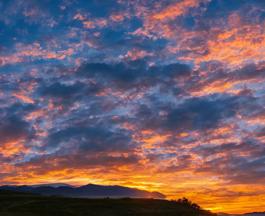 Image similar to 8K Photograph of Sunset Landscape