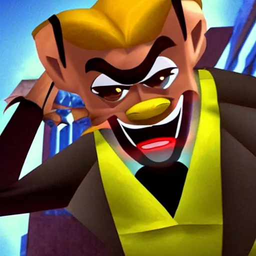 Prompt: jordan peterson as neo cortex, ps 1 graphics