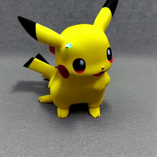 Prompt: isometric pikachu figure