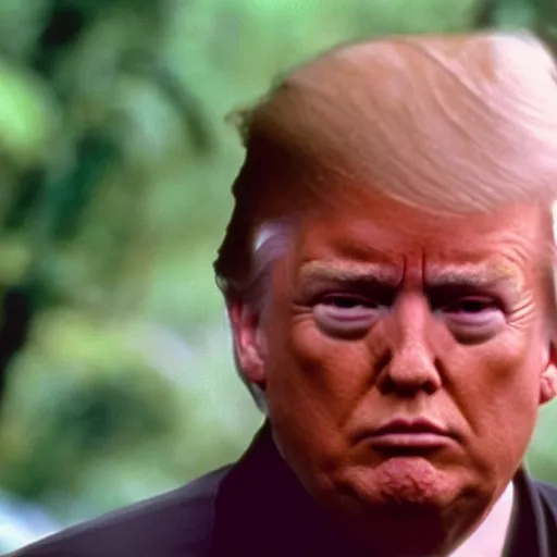 Prompt: donald trump as nerdry in jurassic park, high quality, movie still, realistic, night, lens fare, rain, outdoors, sharp focus, gritty, atmospheric,