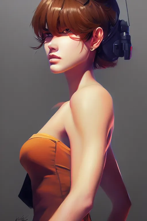 Image similar to a ultradetailed beautiful panting of a stylish swat woman, oil painting, by ilya kuvshinov, greg rutkowski and makoto shinkai, trending on artstation