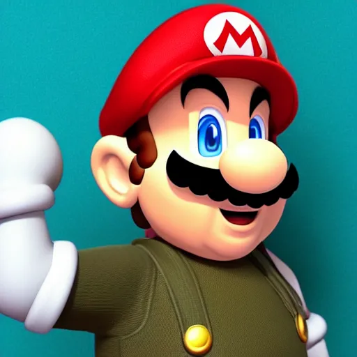 Image similar to nintendo mario as a real life person