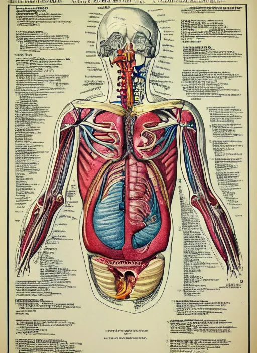 Image similar to vintage medical anatomical illustration of the blob ( 1 9 8 8 ), highly detailed, labels, intricate writing