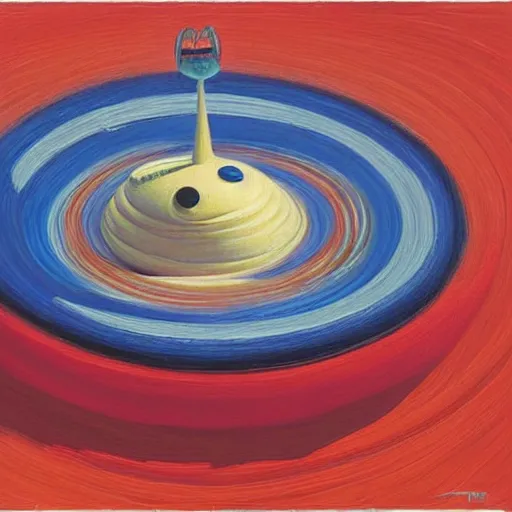 Image similar to alien by wayne thiebaud