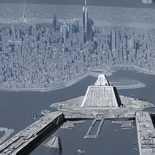 Prompt: “a Star Destroyer over New York City. Photorealistic.”