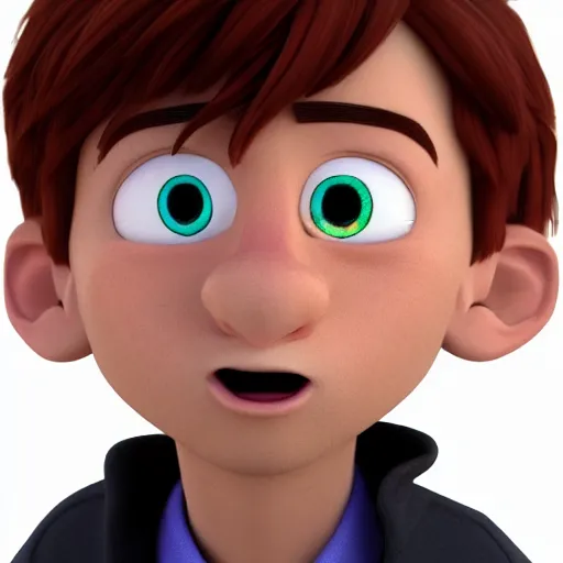 Image similar to A new cartoon cartoon character of a boy crying in the mix of disney and pixar style, name of the character is chad, 8k, insane details, ultrarealistic