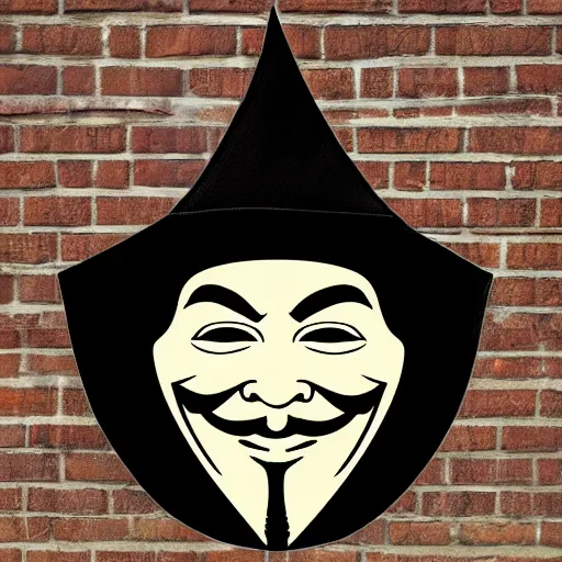 Image similar to windows 3. 1 4 style guy fawkes mask