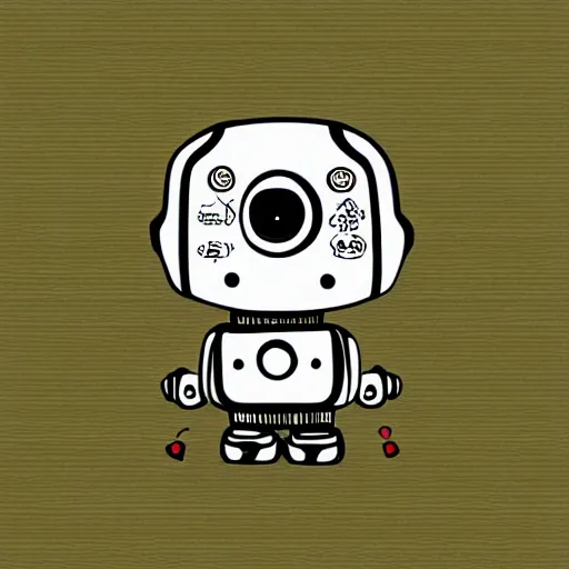 Image similar to small cute robot digital art by sanrio