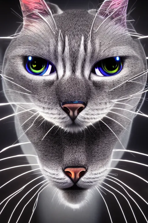 Image similar to realistic detailed photo of the mechanical robocat, symmetry, awesome exposition, very detailed, highly accurate, intricate, professional lighting diffracted lightrays, 8 k, sense of awe, science magazine cover