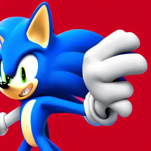 Prompt: “ hyperdetailed sonic the hedgehog committing war crimes ”