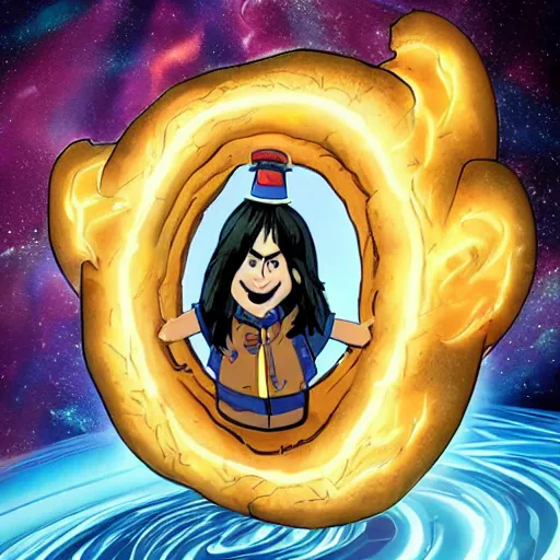 Image similar to Dr. Potato strange opens a portal to the potato dimension