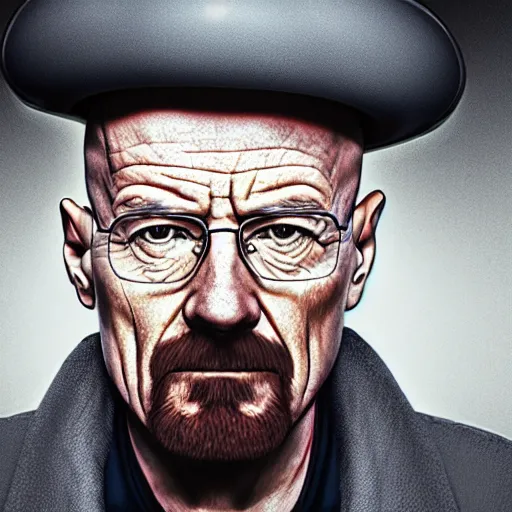 Image similar to walter white mugshot, high detail, 8 k