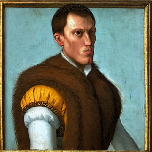 Image similar to A 16th century mannerism painting of Jerma985, portrait of Jerma985, grainy, realistic, very realistic, hyperrealistic, highly detailed, very detailed, extremely detailed, very neat, very epic, very cool, detailed, trending on artstation