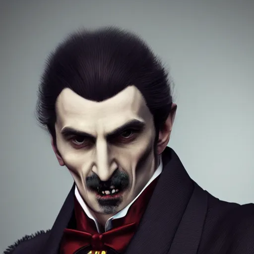 Prompt: a portrait of Dracula, victorian, depth of field, soft light, ominous, realistic, octane, photorealistic, detailed, 8k