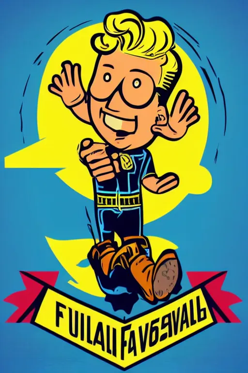 Image similar to fallout 7 6 retro futurist illustration art by butcher billy, sticker, colorful, illustration, highly detailed, simple, smooth and clean vector curves, no jagged lines, vector art, smooth andy warhol style