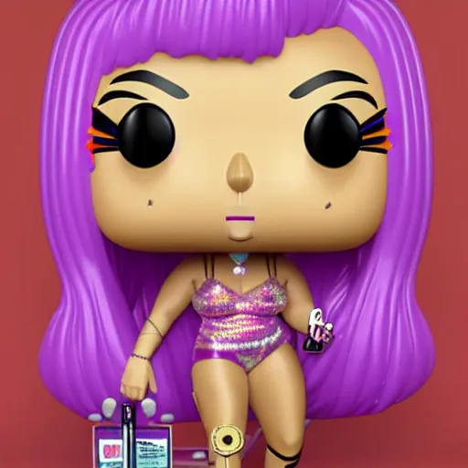 Prompt: a pop figure of doja cat