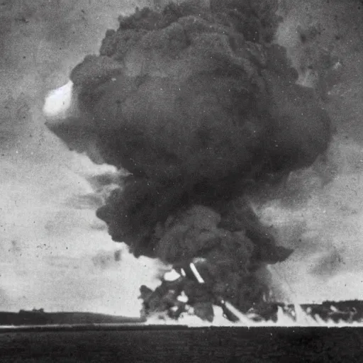 Image similar to ww 2 explosion, photography