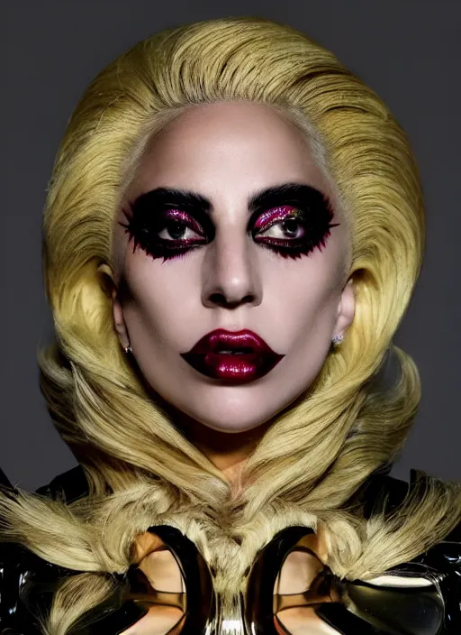 Image similar to lady gaga by nick knight, born this way, born this way album, red weapon 8 k s 3 5, cooke anamorphic / i lenses, highly detailed, cinematic lighting