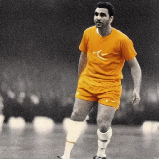 Prompt: yıldırım ali koc wearing galatasaray uniform