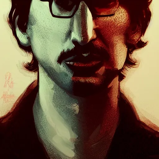 Image similar to photo booth, john oliver and adam driver, john oliver, adam driver, full body, elegant, beautiful, highly detailed, centered, dark, smokey, digital painting, concept art, smooth, sharp focus, illustration, deviant art, art by greg rutkowski