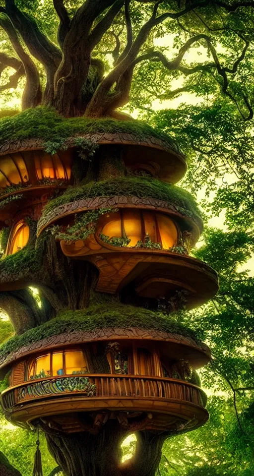 Image similar to An incredibly beautiful scene from a 2022 Marvel film featuring a cozy art nouveau reading nook in a fantasy tree house. 8K UHD.