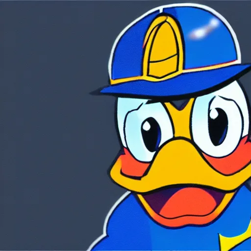 Image similar to photorealistic depiction of Donald Duck