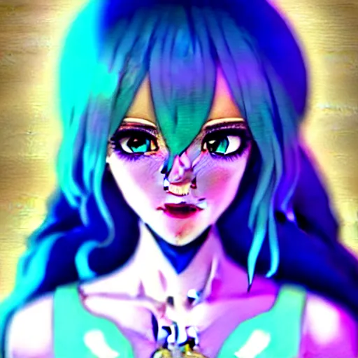 Image similar to art championship winner trending on artstation portrait of a goddess elven mecha warrior princess, head and shoulders, blue hair, matte print, pastel neon, cinematic highlights, lighting, digital art, cute freckles, digital painting, fan art, elegant, pixiv, by Ilya Kuvshinov, daily deviation, IAMAG, illustration collection aaaa updated watched premiere edition commission ✨✨✨ whilst watching fabulous artwork \ exactly your latest completed artwork discusses upon featured announces recommend achievement