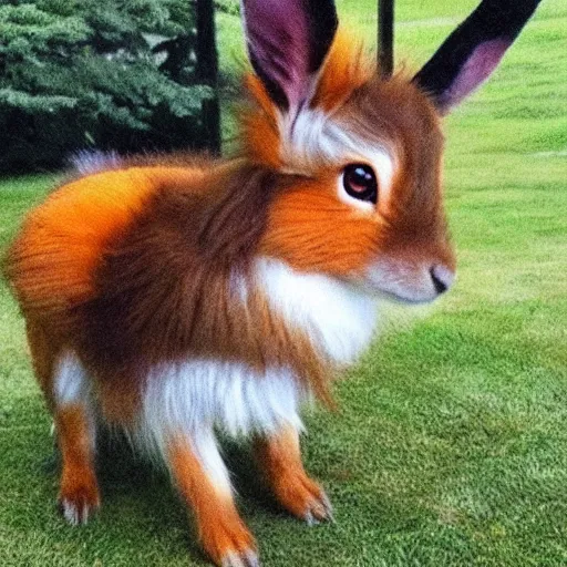 Image similar to a photo of a real life Eevee