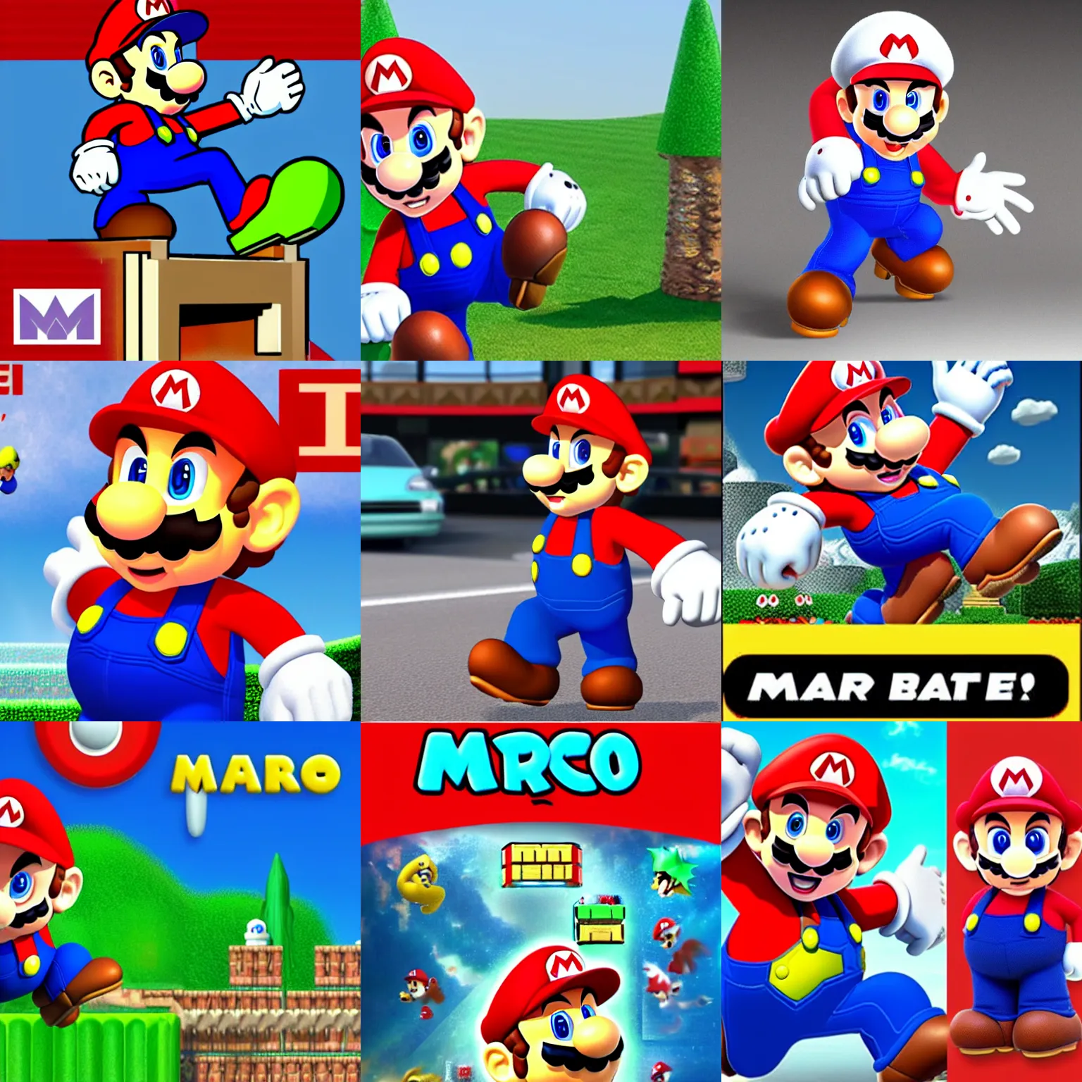 Image similar to mario if he real