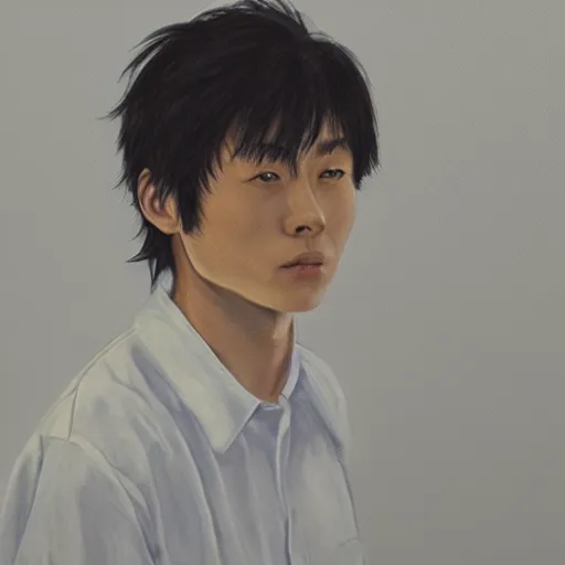 Prompt: A photo of a real-life Kudo Shinichi , Studio Lighting, High Detail, 4K, Title-Shift, Hyperrealism