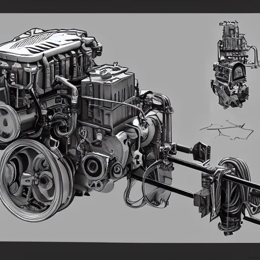 Image similar to highly detailed 2 mw cat diesel generator, concept art, character art, studio lightning, bright colors, intricate, masterpiece, photorealistic, hyperrealistic, sharp focus, high contrast, artstation hq, deviantart trending, 4 k uhd, unreal engine 5